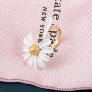 Kate Spade in to the bloom flower ring size 7